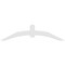 Ekena Millwork Archdale Architectural Grade PVC Gable Bracket, 84"W x 21"H x 2"D x 6"F, 6/12 Pitch GBP084X21X0206ARC00 - alternate 3